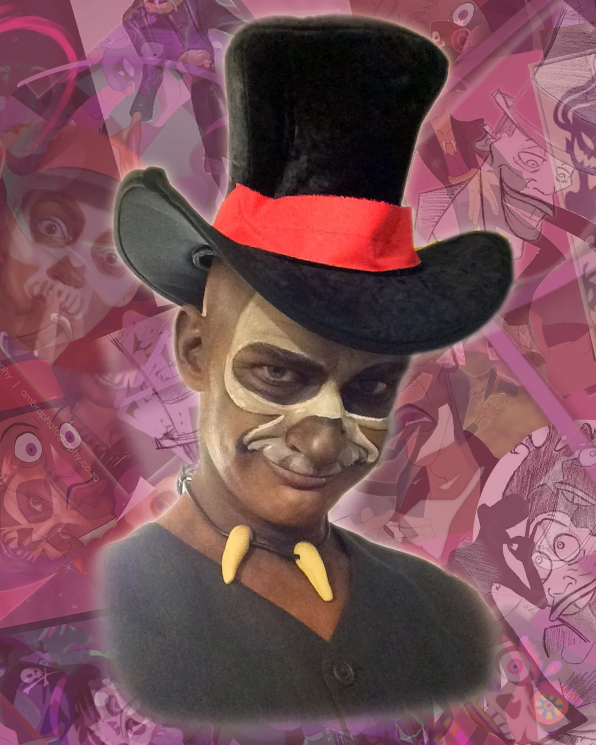 theatrical MU (Dr. Facilier)
