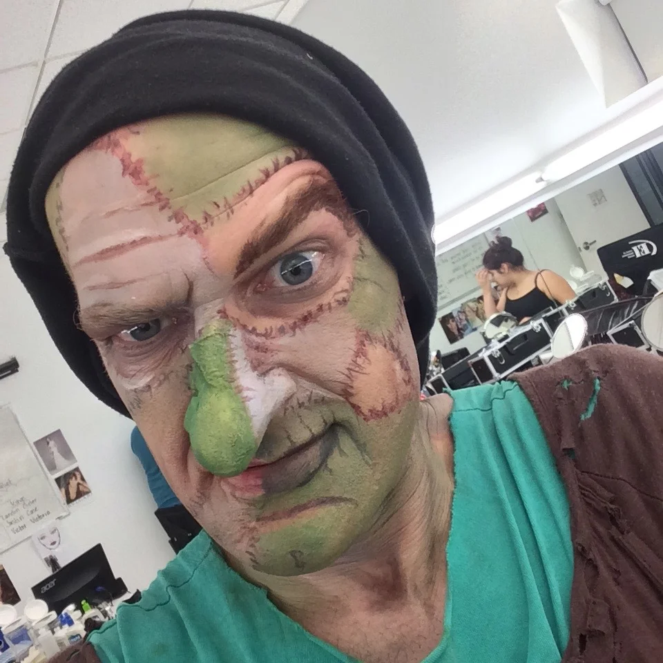 theatrical makeup (witch)